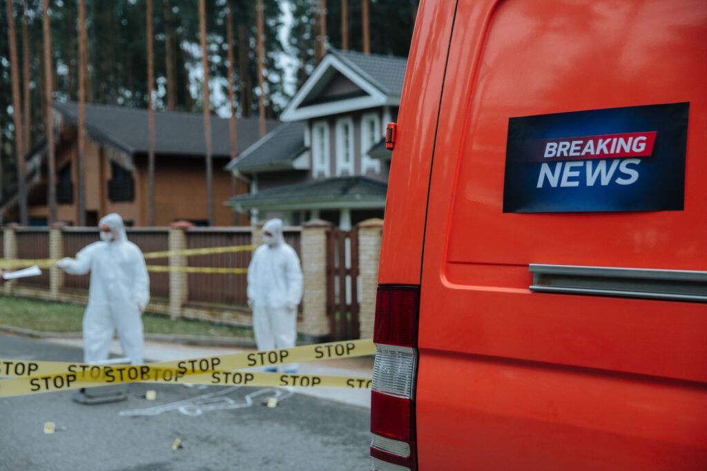 law enforcement investigating staged kidnapping case
