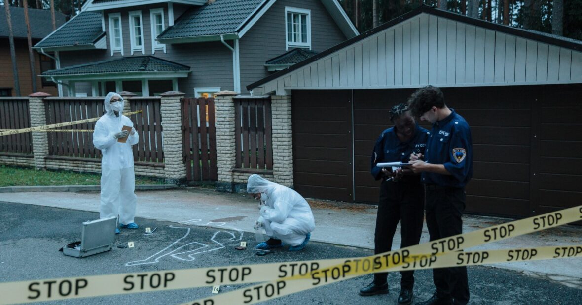 Dublin police investigators at a fatal collision scene