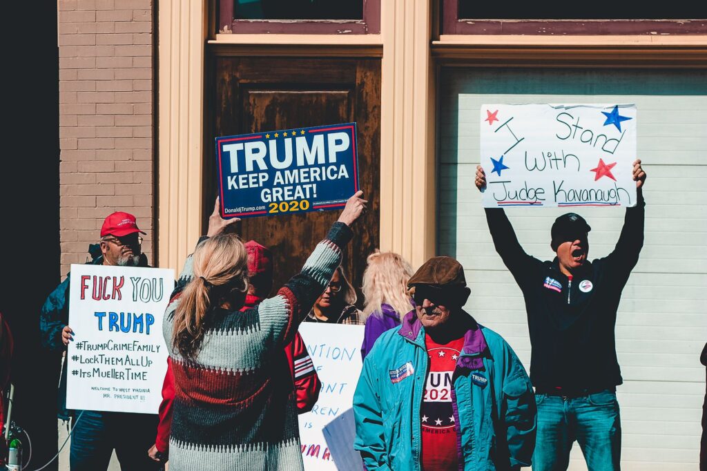 Republican Democrat campaign rally Virginia county 2024 election