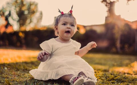 Amy Carter as a child at the White House