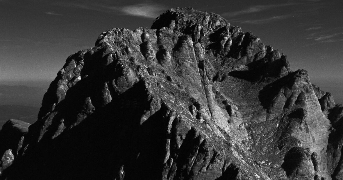 aerial view of Mount Katahdin, the highest point in Maine