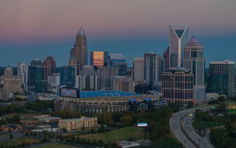 aerial view of North Carolina's most conservative city