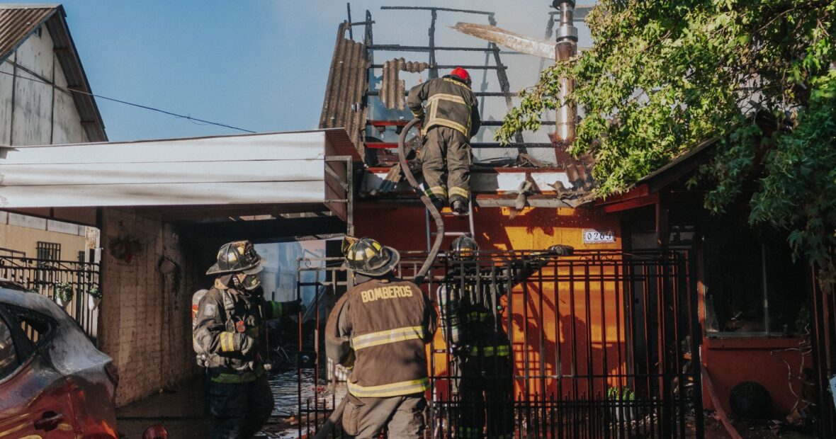 FDNY firefighters battling a building fire in Canarsie Brooklyn