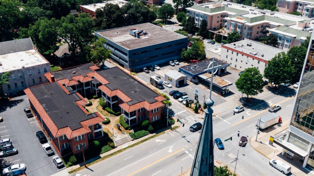 Albany Georgia downtown area reflecting city with highest tobacco consumption rate in state