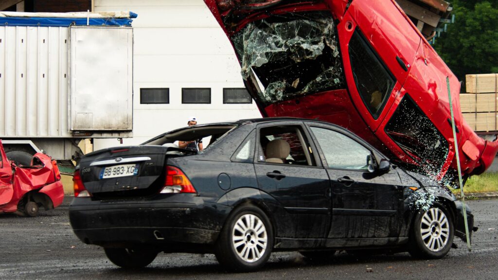 traffic accident scene related to unsafe driving in Ohio