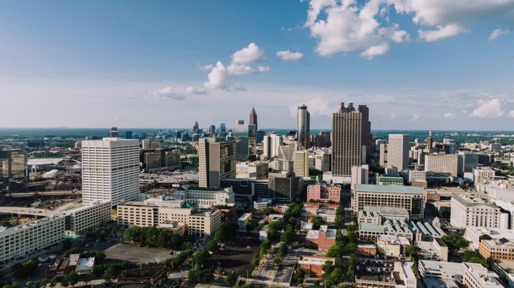 Atlanta Georgia city skyline representing the rape capital of Georgia crime discussion