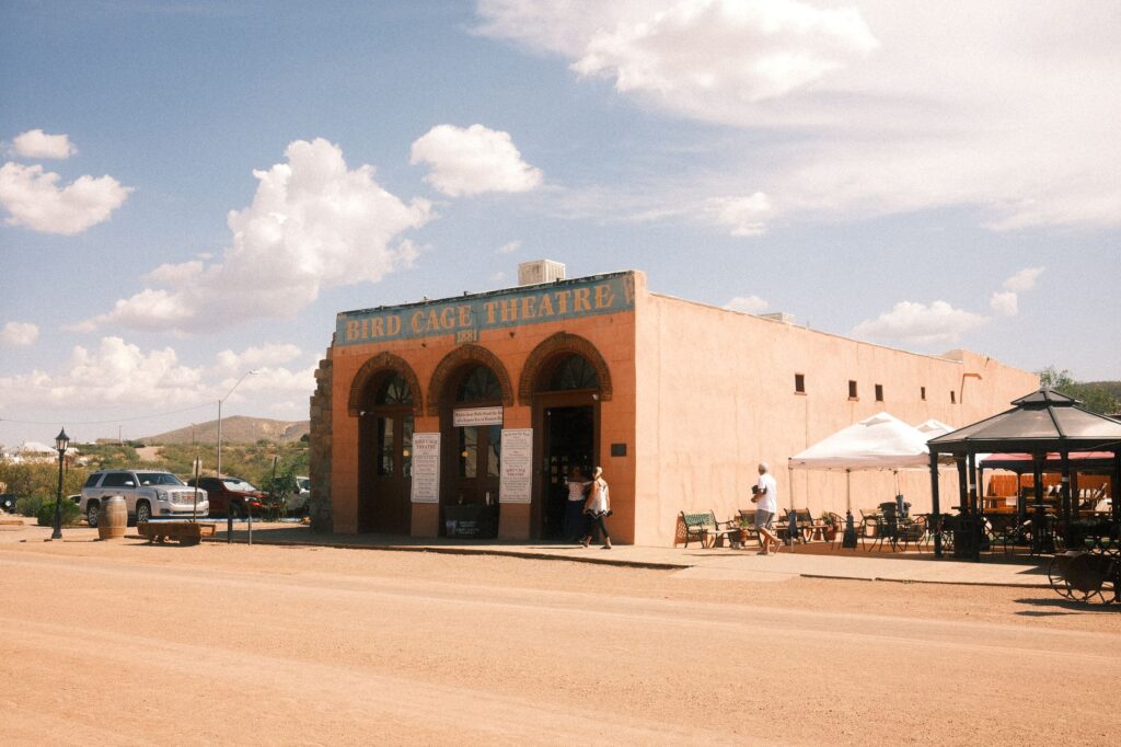 quiet residential street in Somerton Arizona representing poverty and economic hardship