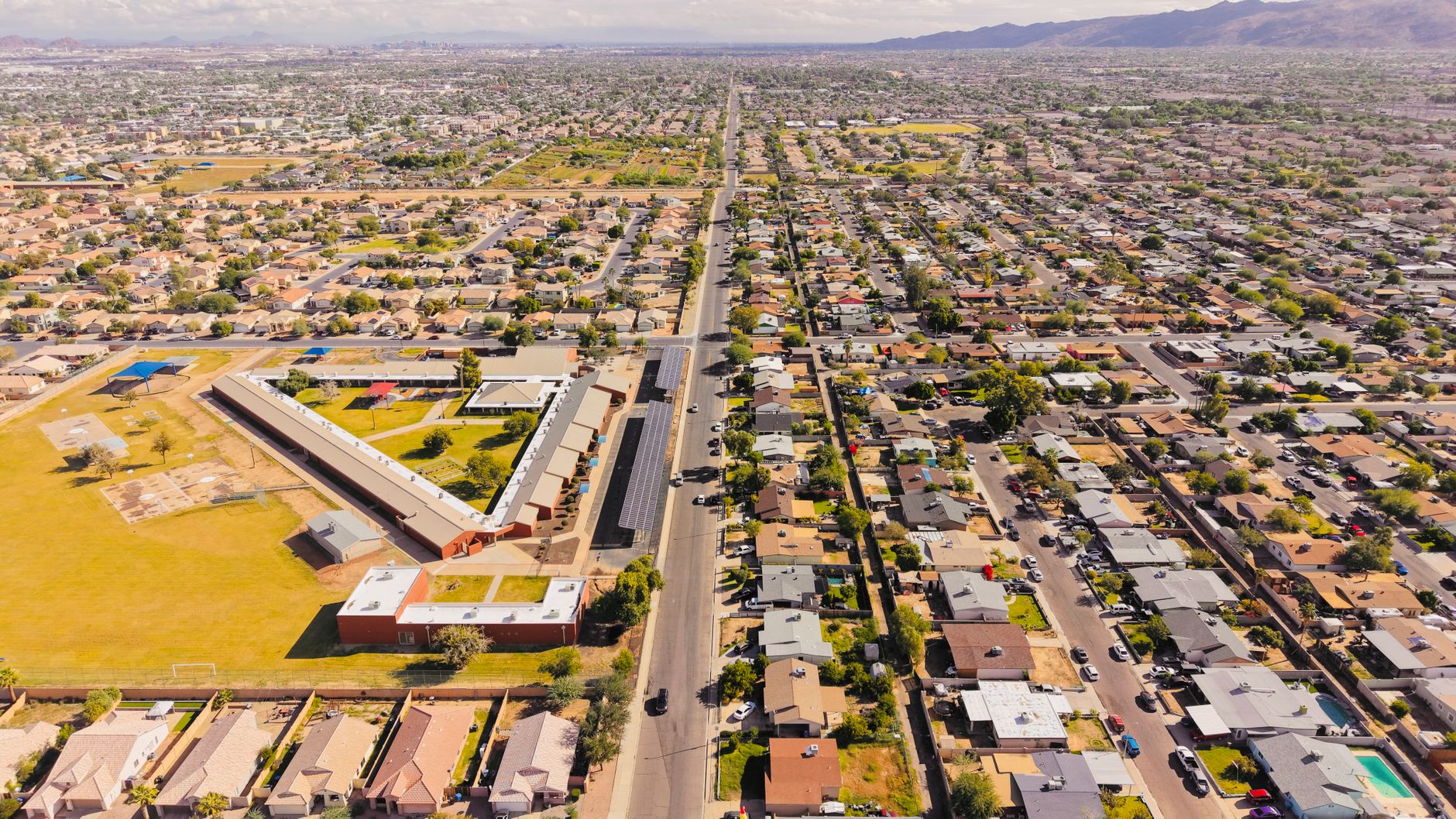 aerial view of a struggling Arizona city named worst to live in