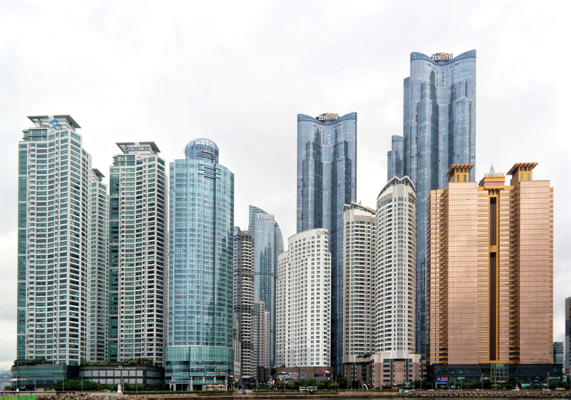aerial view of cities with the most skyscrapers at dusk