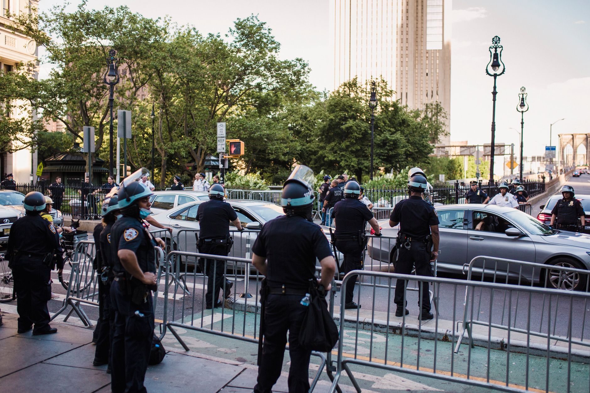 police responding to a shooting in East New York Brooklyn