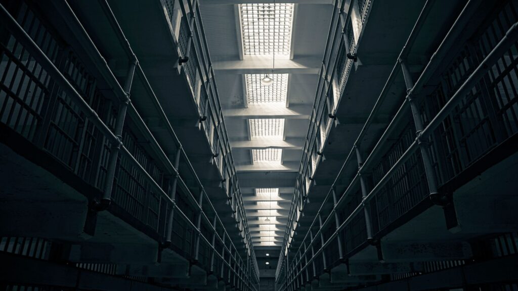 interior of a county jail corridor related to in-custody death investigation