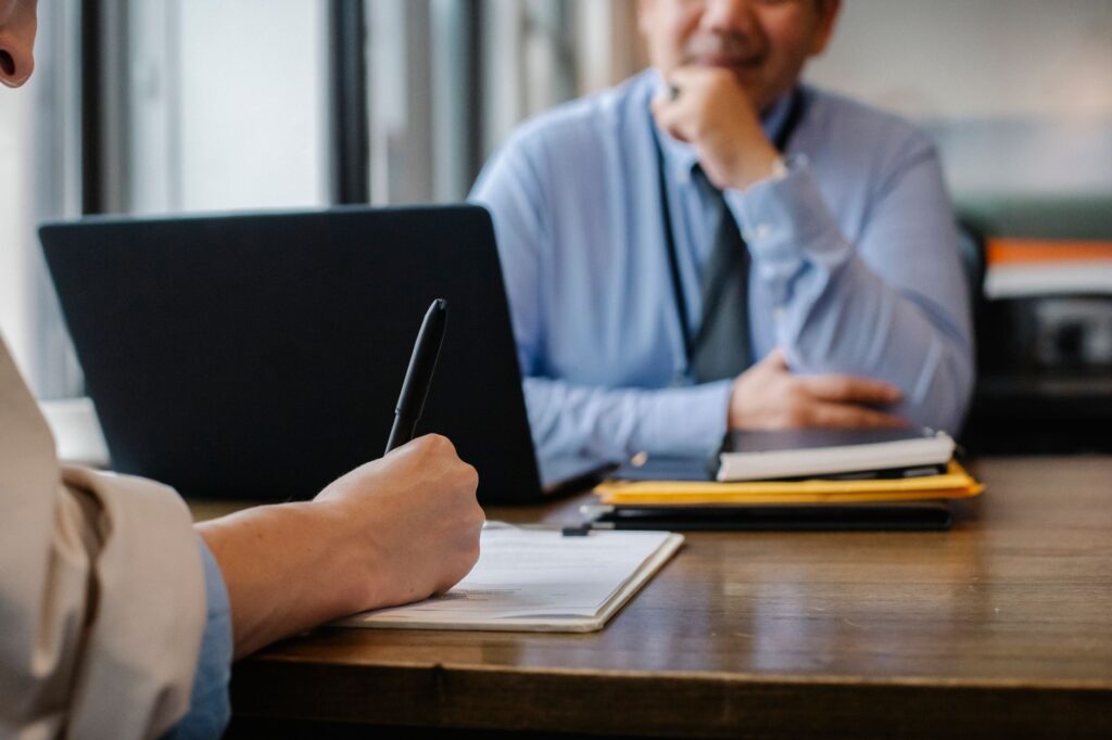 low-income tenant applying for housing voucher assistance at city office