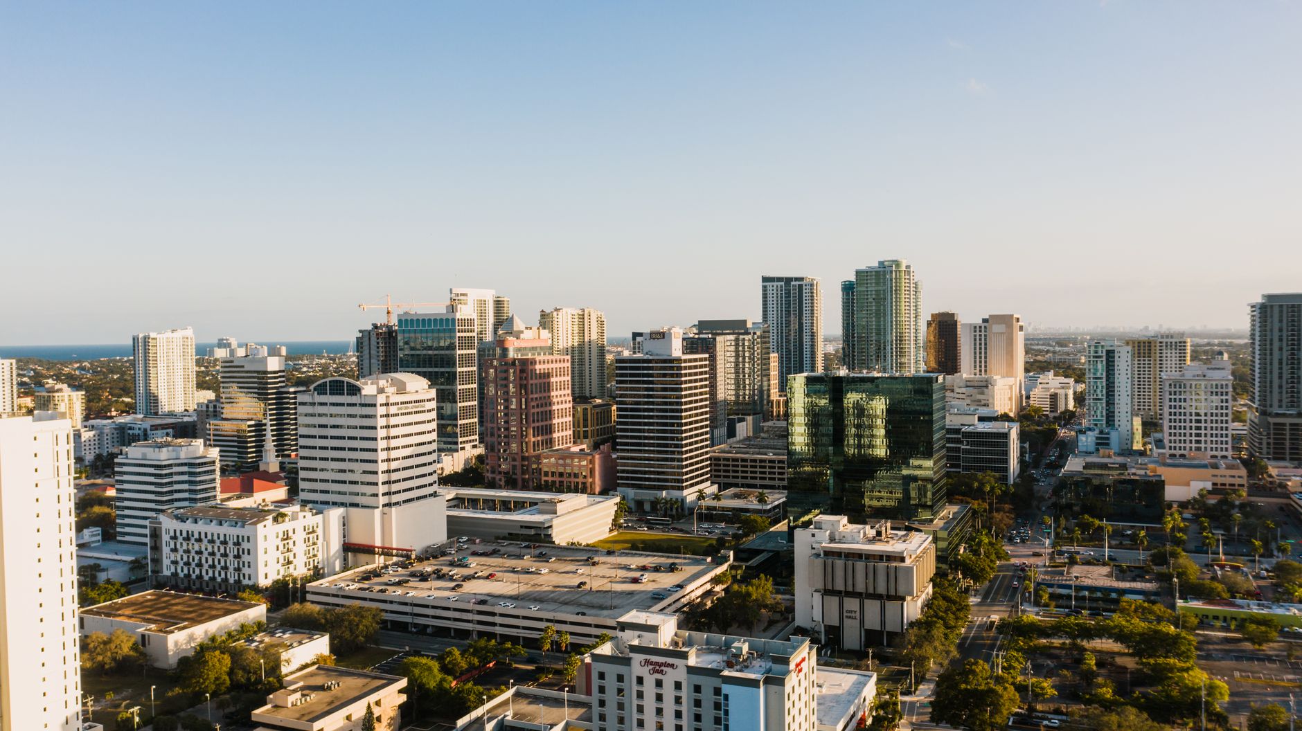 aerial view of a Florida city representing highest salary by profession in the state