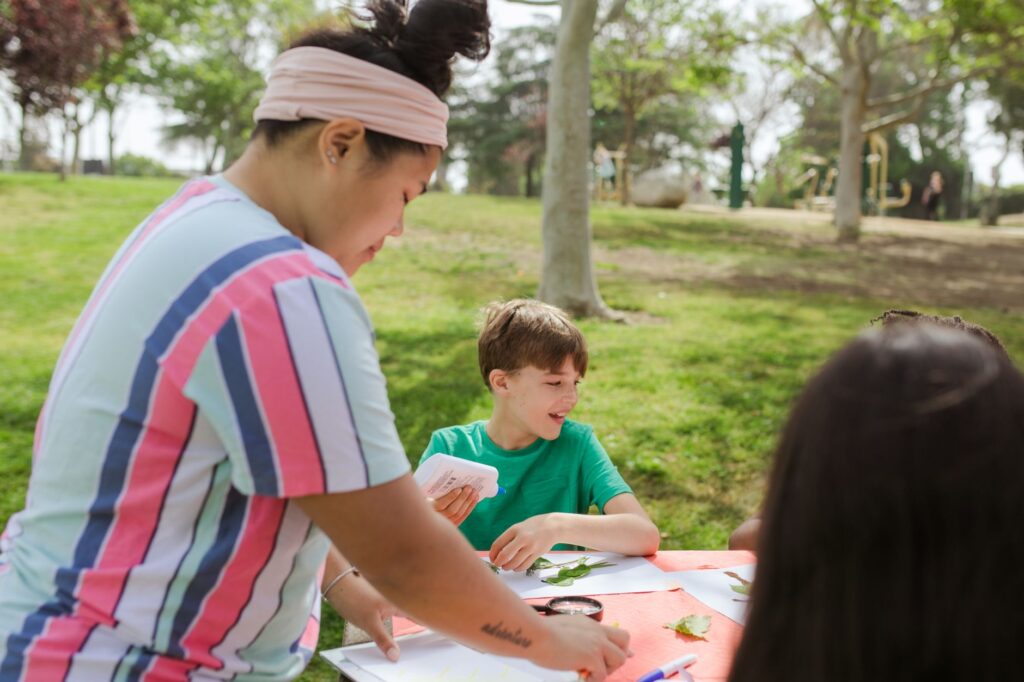 a youth mentor working with teenagers at a community center in Washington D.C.