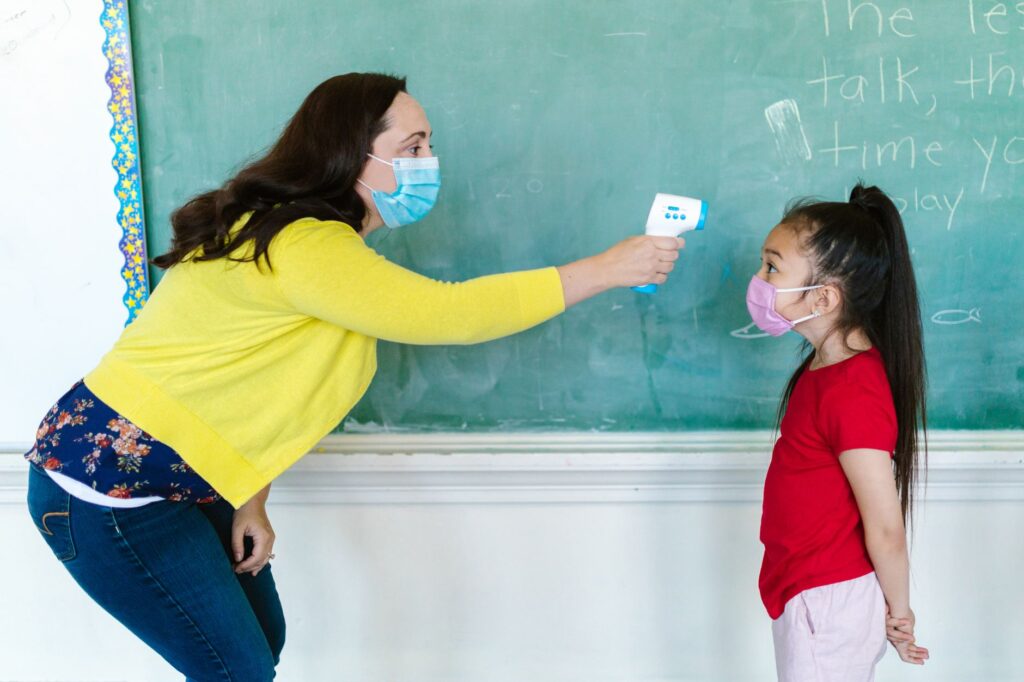 children participating in a school wellness program in Nebraska