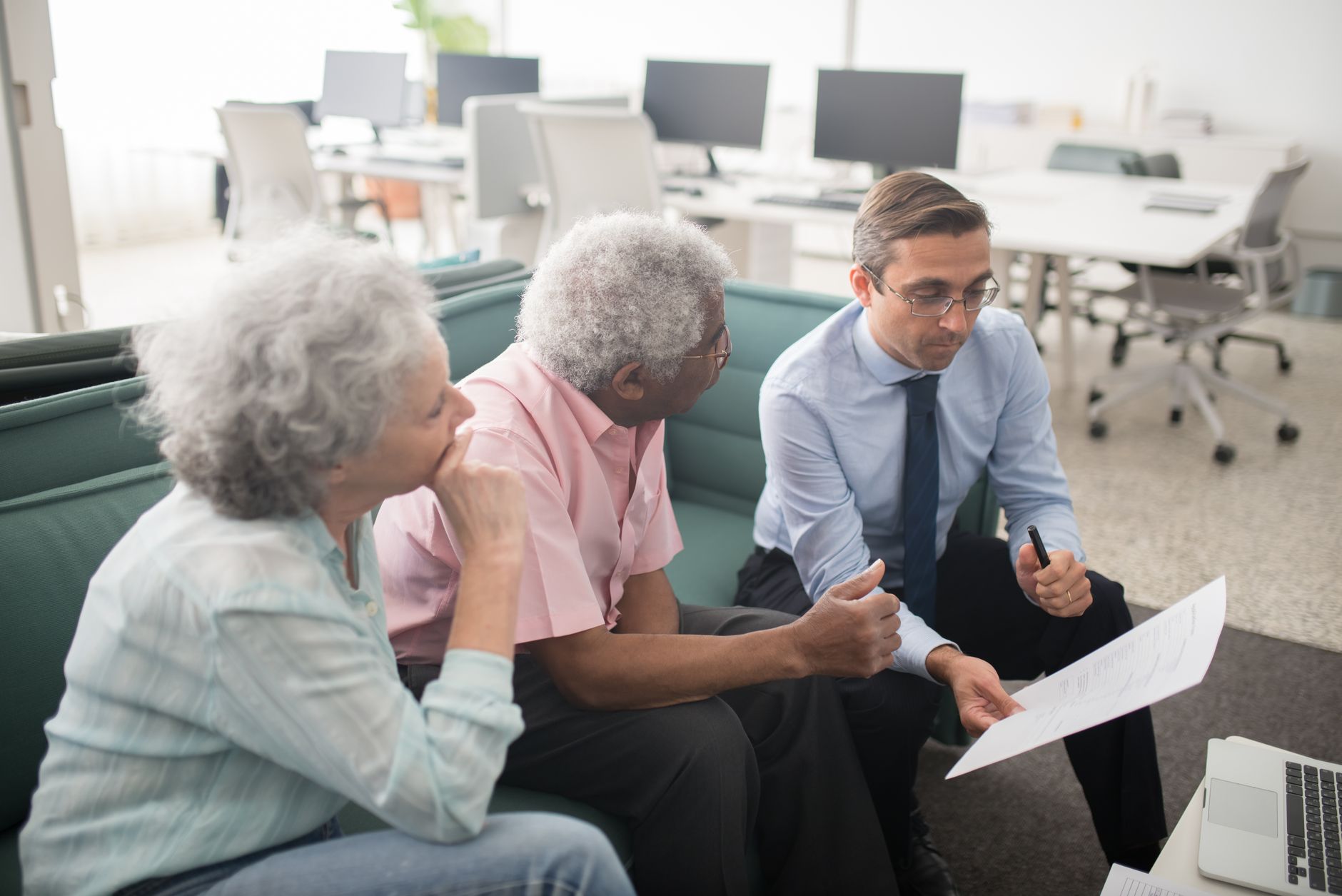 senior reviewing Social Security benefit statements in Colorado