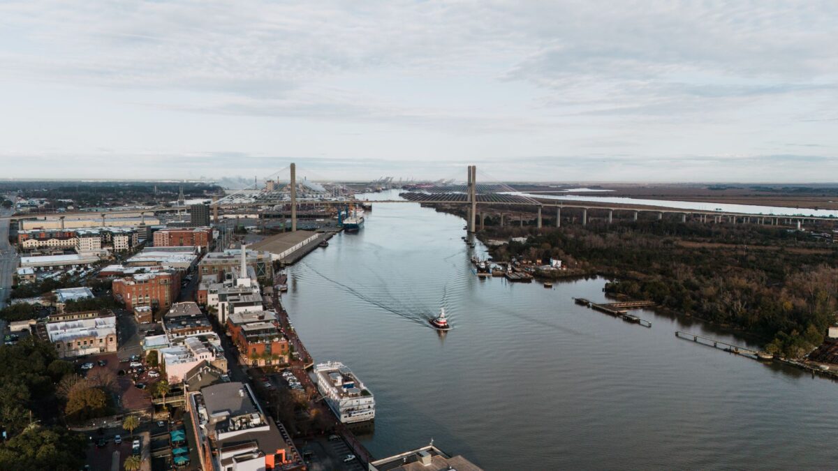 Savannah River scenery in Georgia