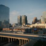 Austin, Texas skyline over Lady Bird Lake