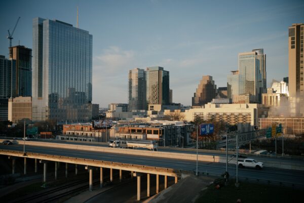 Austin, Texas skyline over Lady Bird Lake