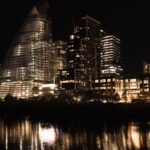 Downtown Austin, Texas skyline illuminated at night