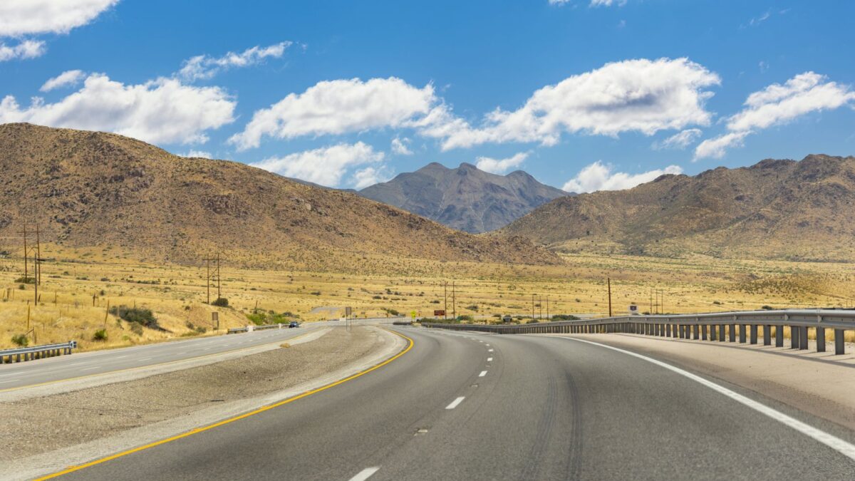 El Paso Texas with the Franklin Mountains in the background