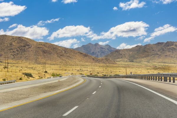 El Paso Texas with the Franklin Mountains in the background