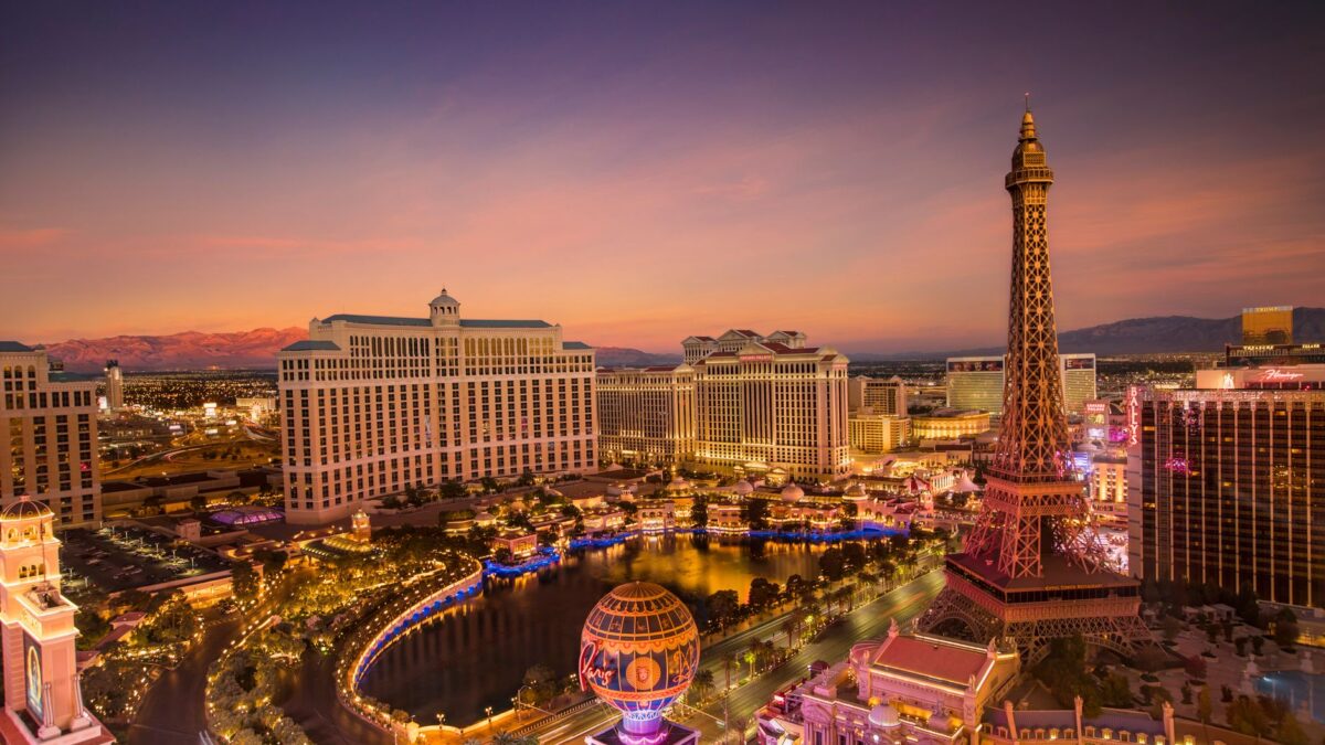 Las Vegas Strip skyline at night