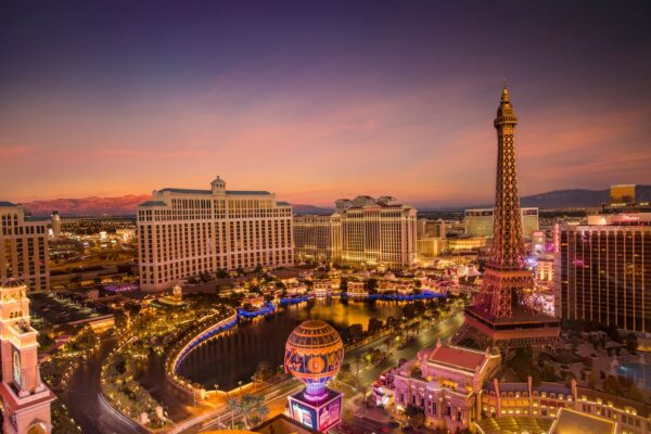 Las Vegas Strip skyline at night