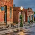 Main Street in a small American town