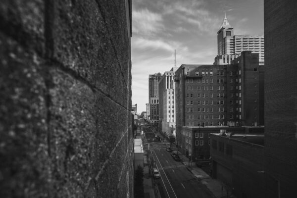 Downtown street in North Carolina