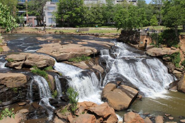Falls Park on the Reedy in downtown Greenville, South Carolina