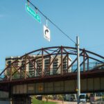 Beale Street bridge with the Memphis city skyline in the background