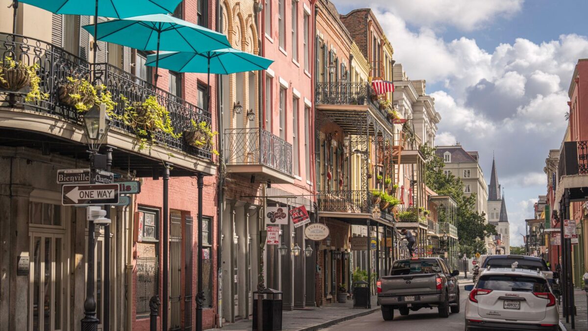 Street in the French Quarter, New Orleans, Louisiana