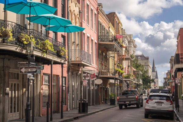Street in the French Quarter, New Orleans, Louisiana