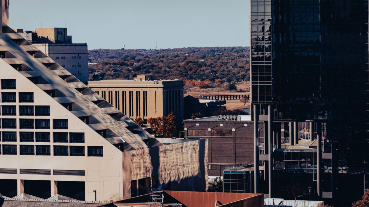 Downtown skyline in Lubbock, Texas