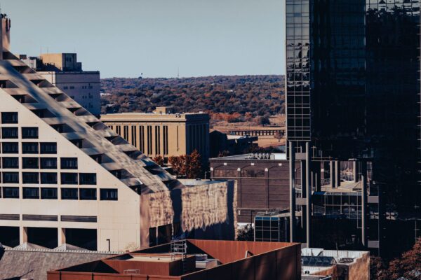 Downtown skyline in Lubbock, Texas