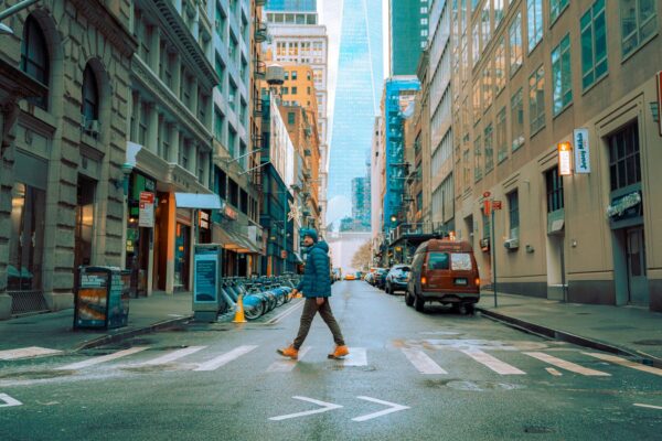 Manhattan street scene in New York City