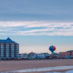 Beach in Ocean City, Maryland with waves and sand