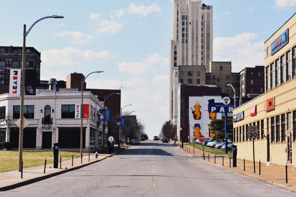 aerial view of Missouri Bootheel city with highest obesity rate