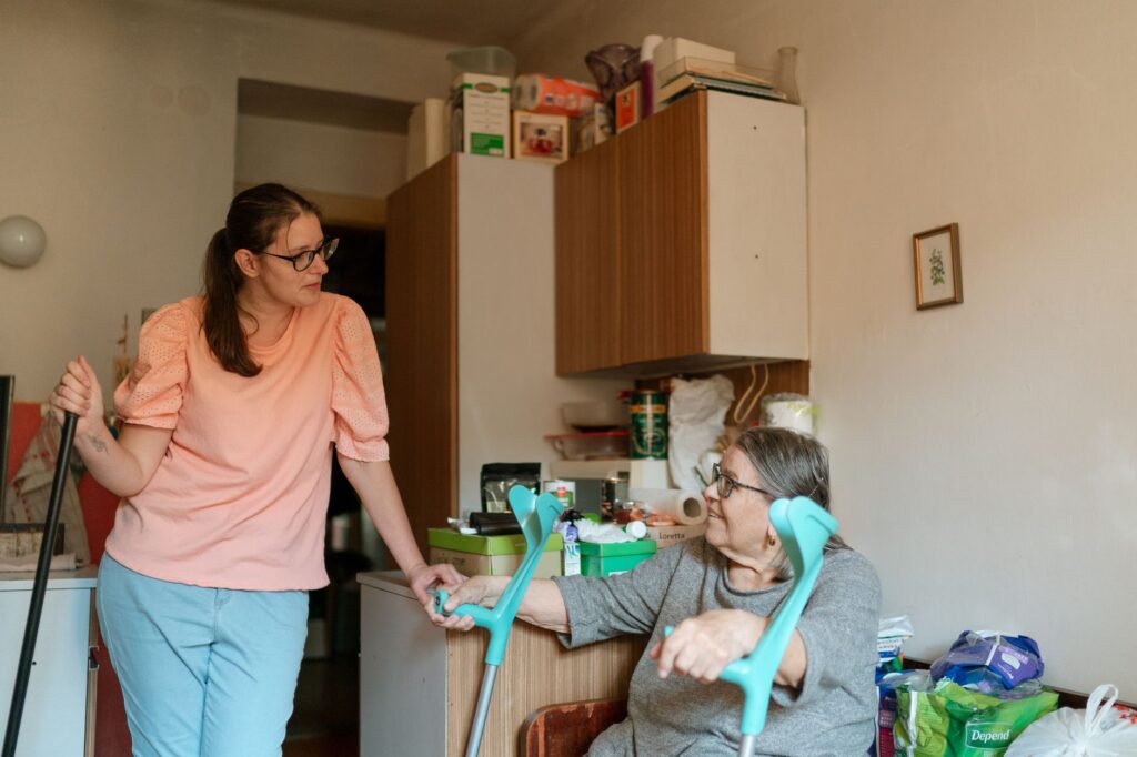 caregiver providing support in memory of Rosalynn Carter's advocacy