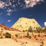 Red rock cliffs near Zion National Park in southern Utah