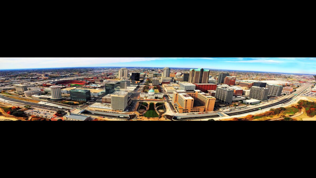 St. Louis skyline with the Gateway Arch
