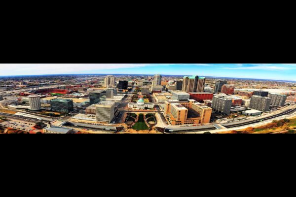 St. Louis skyline with the Gateway Arch