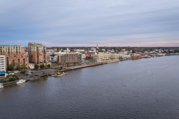 Wilmington riverfront skyline