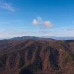 Mountain hiking trail in North Carolina